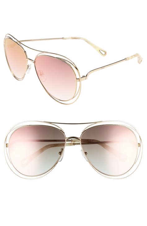 chloé sunglasses aviator|chloe sunglasses genuine.